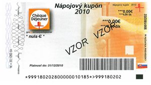 Chèque Déjeuner Nápojový kupón